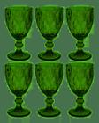 Jogo de 6 Taças Diamond verde Água 325 ml lyor
