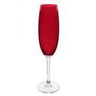 Jogo de 6 taças para champanhe em cristal ecológico 220ml A24cm cor vermelho carmim Bohemia