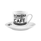 Jogo De 6 Xícaras Café 80ml Porcelana Bom Dia Hauskraft