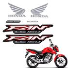 Jogo De Adesivos Faixa Honda CG Fan 160 2022 Vermelho