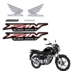 Jogo De Adesivos Faixa Honda CG Fan 160 2023 Preto