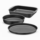 Jogo De Assadeiras Tramontina 3 Peças Retangular Pizza redonda