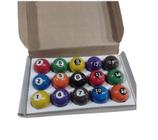 Jogo Bolas De Bilhar Sinuca Numeradas 52mm Snooker no Shoptime