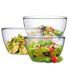 Jogo de Bowl de Vidro Tropical Para Saladeira e Fruteira 3 Pcs - Ruvolo