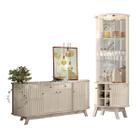 Jogo de Buffet e Cristaleira Vancouver Calacata Off White - Casa H