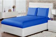 Jogo De Cama Box Lençol Casal Queen 3 Peças Com Elástico