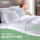 Jogo De Cama Buettner Queen Size Percal 350 Fios Fibra de Bambu Penteado 4 Peças