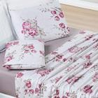 Jogo De Cama Casal King Size Nyla 04 Peças 200 Fios Estampado Super Elegante Avere - JM ENXOVAIS