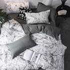 Jogo de cama casal super king 7 peças edredom mármore decor - ESPAÇO CASA CENÁRIO