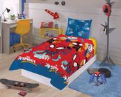 Jogo de Cama Infantil em Microfibra Solteiro Spidey Spiderman 1,40mx2,20 m Com 2 pecas