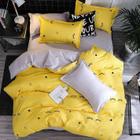 Jogo De Cama King Yellow Dark Com Edredom 7 Peças