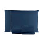 Jogo de Cama Lençol Micropercal Solteiro 2 Peças Ponto Palito Super Macio Luxo