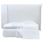 Jogo de Cama Lençol Queen Apolo Micropercal 300 Fios - Branco - 100% Poliéster