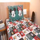 Jogo de Cama Portallar Solteiro Mickey Faces Malha Mista Disney 2 Pçs Verde