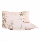 Jogo de Cama Queen 4 peças Altenburg Percal 180 Fios Wild Garden - Bege