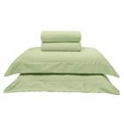 Jogo de cama queen 400 fios elegance - verde claro - First Class