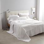 Jogo De Cama Queen Damask Stripes Branco