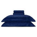 Jogo De Cama Queen Nobless 400 Fios Azul Navy 4 peças Appel