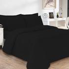 Jogo de Cama Soft Conforto Casal Queen Preto Casa Dona