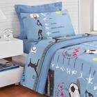 Jogo de Cama Solteiro Amare Microfibra/Algodão 03 Pc Sports