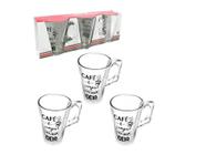 Jogo De Caneca Para Café / Cappuccino Com 3 Peças 230Ml - Hauskraft