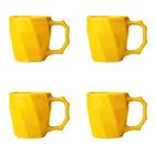 Jogo de Canecas Cerâmicas 4 peças Louça Café da Manha Cores Variadas