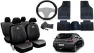 Jogo de Capa Citroen C3 Fell Pack 2021 a 2024 + Tapete + Capa de Volante com Conforto Superior