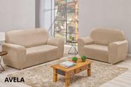 Jogo de Capa de Sofa 2 e 3 Lugares Coladinha s/ elasticos Malha Gel