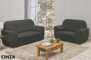 Jogo de Capa de Sofa 2 e 3 Lugares Coladinha s/ elasticos Malha Gel