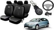 Jogo de Capa do Citroen C4 2010 a 2013 + Chaveiro e Capa de Volante Personalizado