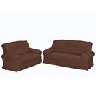 Jogo de capas de sofá 2 e 3 lugares cores variadas modelo elasticada