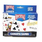 Jogo de cartas Bicycle Canasta Deck de 108 cartas para maiores de 8 anos