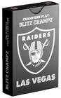 Jogo de cartas Blitz Champz Las Vegas Raiders NFL para crianças a partir de 7 anos