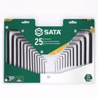 Jogo de chave allen 3/64" a 3/8" e 0,7 a 10 mm com 25 peças - St09120SJ