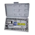 Jogo De Chave Catraca Canhao Cachimbo Com 40 Pecas Soquetes