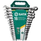 Jogo De Chave Combinada Com Catraca 8 A 24mm 16 Peças Sata ST08034L