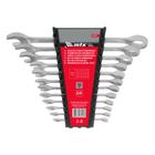 Jogo de chave combinada, cromo vanadio, cromo fosco, 6-22mm, 12pcs // mtx