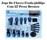 Jogo de chaves fenda/phillips-bremen