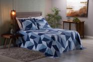 Jogo De Cobre Leito Piquet Cama Casal 3 Peças Estampado