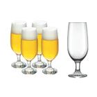 Jogo de Copos de Cerveja de Vidro 300ml Taça de Bebidas Resistente Para Celebrações e Festas, Mesa Posta Elegante Sustentável, Bares e Restaurantes