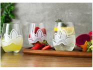 Jogo de Copos de Vidro Mandacaru Martha Medeiros 500ml 6 Peças