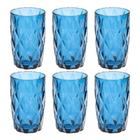 JOGO COPO VIDRO DIAMOND 6PCS X 330ML TRANSPARENTE - Niazi Chohfi