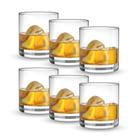 Jogo De Copos Whisky Vodka Barley Vidro Drink Luxo 320ml 6 Unidades