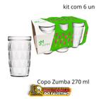 Jogo de Copos Nadir Zumba 270ml Com 6 Unidades