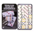 Jogo de Domino 28 peças reforçadas lata decorativa - Unyhome