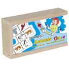 Dominó – Jogo de Dominó em Inglês – Tema Animais - Junges - Pikoli Brinquedos Educativos