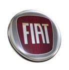 Jogo de emblemas para calota resinado vermelho fiat 48mm