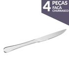 Jogo de Faca Churrasco Aço Inox 4 Peças Gourmet Mix