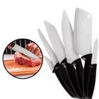 Jogo De Facas 9 Peças Faqueiro Aço Inox Chef Churrasco Cabo Carne Premium Santoku Masterchef Conjunto Kit Sobremesa