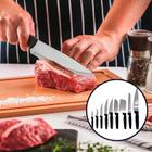 Jogo De Facas 9 Peças Faqueiro Plenus Aço Inox Chef Corte Preciso Cabo Carne Premium Santoku Masterchef Utensílios